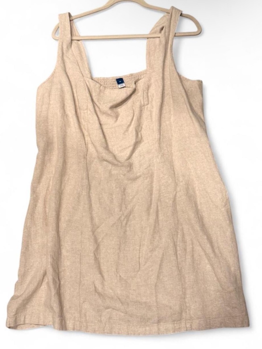 Old Navy ~ cream linen dress | Size: 2XL